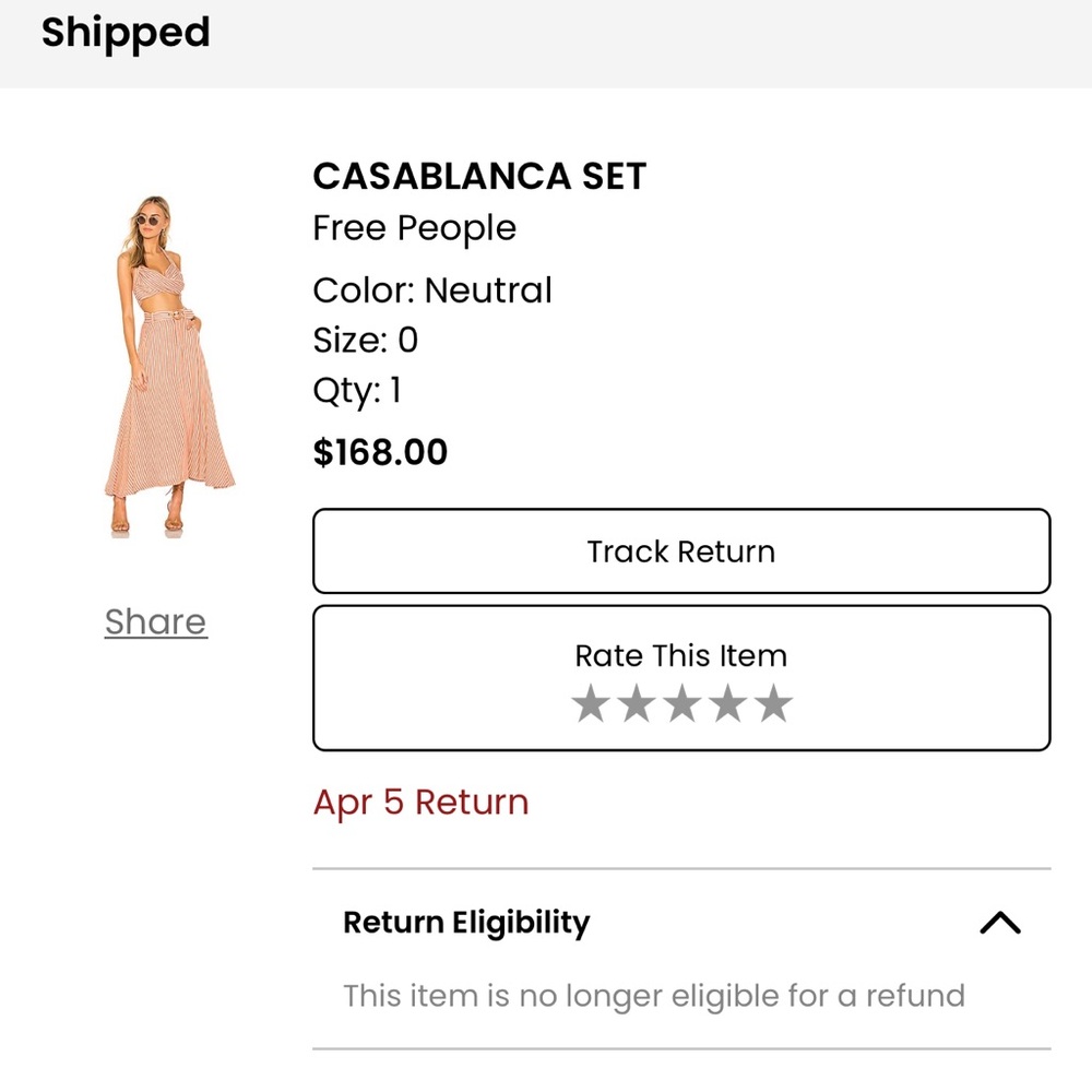 Revolve Free people CASABLANCA SET size 0 - Picture 5 of 5
